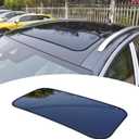 Simulation Sunroof Sticker Vinyl Sunroof Window Protector Film Panoramic Fake Sunroof Exterior Decorative Decal Car Decoration Styling Universal for SUV(15.7x31.5)