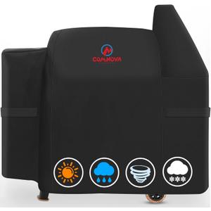Comnova Grill Cover for Pit Boss 820-850 - Z Grill 700 - Premium Wood Pellet Smoker Cover for Pitboss Waterproof & Heavy Duty, 600D Pellet BBQ Cover for Pit Boss 820 Deluxe, Pro 850 and Z Grill 700