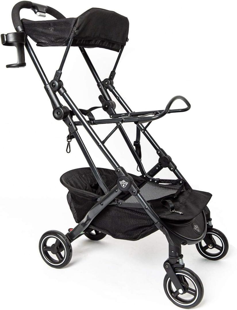One for Pets 3-in-1 Luxury Pet Carrier, Booster Seat and Stroller for Small and Medium Size Dogs and Cats, No Assembly Required, Black (Chickadee)