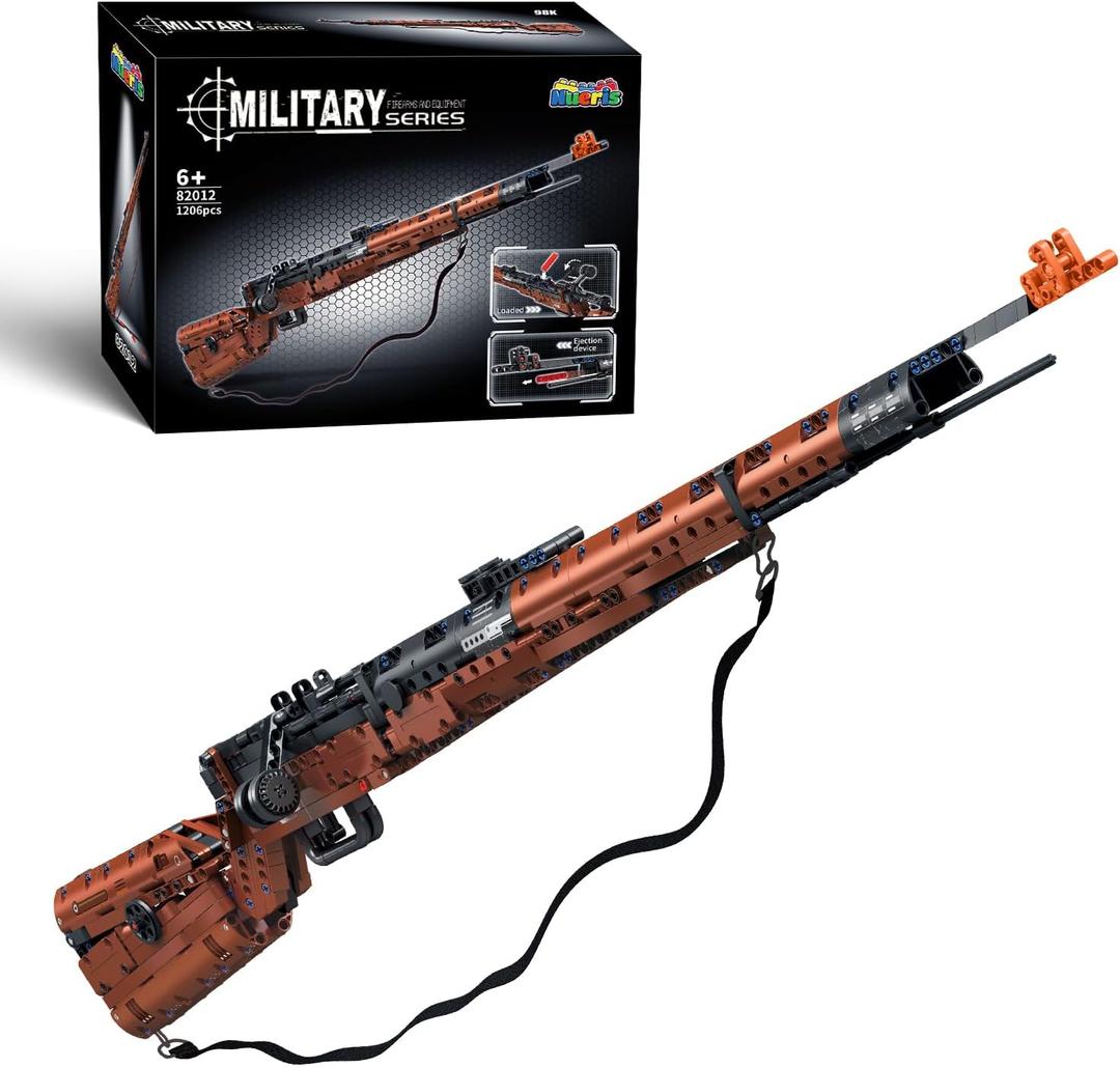 Nueris 1:1 98K Building Blocks Sets - 1206 PCS Model Collection Toy Building Bricks Set - Simulation Militarily Toy Lovers for Kids and Adults Gift