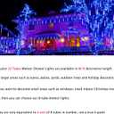 Christmas Lights Outdoors, 32 Tubes(Equivalent to 4 Sets of 8-Tubes) Meteor Shower Rain Lights - Blue lcicle Christmas Light Outdoor for Xmas Tree Wedding Party Holiday House Yard Decor, UL Plug