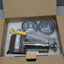 Slicer Shredder Attachment for KitchenAid Mixers, Stainless Steel Cheese Grater Salad Maker Accessories with 3 Cutting Blades,Dishwasher Safe!