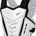 Motorcycle Armor Body Guard Vest Chest and Back Protective Gear White