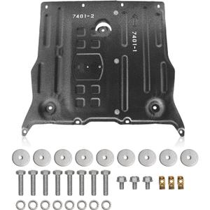 Front Skid Plate Compatible with Tesla Model 3 2017-2025 & Tesla Model Y 2020-2025 Under Engine Guard Cover Splash Shield Cover Chassis with Install Accessories