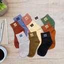 RELY+ 10 Pairs Socks Womens Crew Elastic Ankle Length Cotton Socks Aesthetic Cute Lightweight Low Cut Gifts for Women