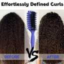 Curly Hair Brush Candybrush Curl Defining Brush for Detangling Shaping and Defining Curls for Women, Men, Wet & Dry Hair (Purple)