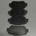 SCITOO Front Ceramic Rear Semi-Metal Disc Brake Pads Kits 8pcs Fit For 2006 For Lexus GS300,2009-2013 For Lexus IS250