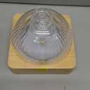 Glass Dome Essential Oil Diffuser with Glass Reservoir & Wood Base-No Plastic, 200ml Ultrasonic Diffuser for Aromatherapy with Timer 7 Color Light Auto-Off for Home Office Yoga Pilates (Yellow)