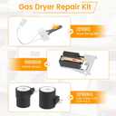Gas Dryer Repair Kit Contains 338906 Flame Sensor 279311 Igniter 279834 Gas Valve Solenoid Coils - Fit for Maytag Dryers - Replaces WP338906 AP3094251 PS334310 12001349