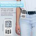 3-in-1 TENS Unit Muscle Stimulator, EMS Massage Machine with 40 Intensities for Gradual Shoulder, Sciatica, Back Pain Relief, Muscle Recovery, 28 Modes Portable Dual Channel with 8 Electrodes Pads