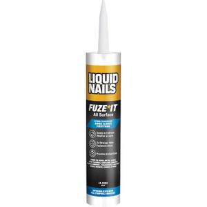 Liquid Nails 56198673380 LN-2000 FuzeIt All Surface Construction Adhesive (9-Ounce), Gray