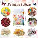 Supervitae 30 Pcs Wildflower Burlap Gift Bags with Drawstring 4 x 6 Inch Flower Gifts Bag Bulk Valentine Wedding Summer Floral Party Favor Wrapping Small Jewelry Pouch for Women Bridal Spring Party