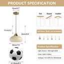 KCO Lighting Modern Globe Ceiling Light Brass Dome Pendant Light Yellow Glass Pendant Light Brushed Gold Pendant Lighting Adjustable Hanging Ceiling Light for Dining Room