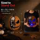 Led Light Up Jack O Lantern, Pumpkin Skull Halloween Decorations for Home