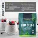 Viva Naturals Organic Chia Seeds, 2 lb (907 g)  Plant-Based Omega-3 and Vegan Protein, Gluten Free & Non-GMO, Perfect for Smoothies, Salads & Chia Pudding (32 Ounce (Pack of 1))