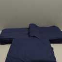 BYSURE Jersey Knit King Size Sheets 3Pieces, Stretch Super Soft and Wrinkle-Free Bed Sheets, Spandex Blend with 18-inch Deep Pocket, Navy Blue