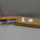 33" Snow Brush and ice Scraper for car Windshield, 2 in 1 with 360 Rotating Brush Head, Thick PVC Brush, Detachable and Assembled, with Ergonomic Foam Grip for Cars(Heavy Duty ABS, Orange)