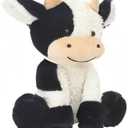 BSVOME 9 inches Cow Stuffed Animal Soft Plush Cute Cow Doll for Boys Girls