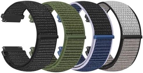 WNIPH 3 Pack Nylon Watch Bands Compatible with Garmin Venu 4 45mm/Venu 3 45mm/2/Vivoactive 4, Garmin Forerunner 255/255 Music/265/955, 22mm Sport Repalcement Strap for Amazfit GTR 4/3/2/Bip 6/Bip 5