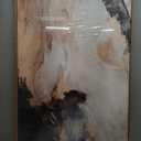 Large Framed Neutral Abstract Set of 2 Wall Art for Living Room, Minimalist Contemporary Modern Canvas Artwork for Walls, Brown Beige Gray Painting Print Wall Decor Bedroom Hallway Office, 24x36 Inch