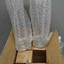 Lallisa 6 Pcs Glass Bud Vases for Centerpieces Maria Modern Clear Small Skinny Decorative Single Flower Bud Vase for Wedding Party Event Home Office Decoration(9.84 Inch,Transparent Color)