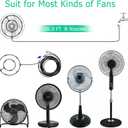 Mussozy Fan Misting Kit for Outdoor Cooling 26.3 FT Misting Hose 8 Brass Misting Nozzles Outdoor Fan Misting Cooling System Water Misting Fan for Outdoor Patio Garden Backyard Greenhouse Breeze