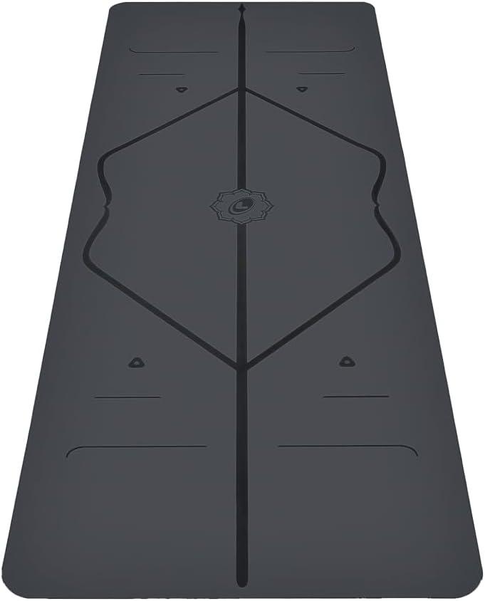 Liforme Original Yoga Mat Free Yoga Bag Included - Patented Alignment System, Warrior-like Grip, Non-slip, Eco-friendly, sweat-resistant, long, wide, 4.2mm thick mat for comfort, 72.83"L x 26.77"W x 0.17"Th