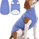 IECOii XL Dog Sweater - Stretch Fleece Vest with Turtleneck - Blue,X-Large, Warm Pullover Dog Fleece Coat for Large Dogs - Christmas Pet Sweatshirt for Boys & Girls, Machine Washable