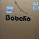 Babelio Baby Gate for Stairs, Kitchen & Doorways, 26-43" W 28" H No Bottom Bar| Easy Installation| One-Handed Operation| Auto-Close| Hardware Mount (Drill Needed) Safety Dog/Pet Gate Indoor (White)