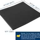 Goodhoily Air Conditioner drip Cushion Black 19 7/10" x 15 7/10" x 4/5" & AC Rain Cover with Holds Strong Magnetic Backing for Window AC Units Stops Cushion Moving,Stops The Noise from Raining