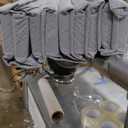 Mayton, 0.75-Inch Vertical Mattress Support Wooden Bunkie Board/Bed Slats with Cover, Queen, Grey