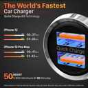 Bestrix Car Charger, Dual Port USB Quick Charge 4.0, 5A/30W Fast Charging, Car USB Charger Adapter, Compatible with Any iPhone14 13 12 /iPad/Samsung Galaxy S22 S21 S20 S10 S9 S8 Note LG Nexus