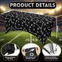 Chumia 6ft Football Table Cover, Football Tablecloth Party Decorations, 9.1" x 6.3"