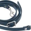 PATIKIL Leather Purse Strap Replacement 47 Inch, PU Adjustable Shoulder Crossbody Replacement Strap with Silver Hardware, Navy Blue