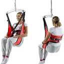 Fushida Lift Sling, Commode Patient Lift Slings Medical Transfer Sling for Patients Shower Bath, Large Toileting Sling, Lift Sling for Elderly Bariatric, Divided U Slings