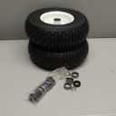 13x5.00-6 Rubber Lawn Mower Tire and Wheel, 2 Pcs Replacement 13x5-6nhs Riding Mowers Lawn Pneumatic Tire with Bearing Bore 3/4" & 5/8", 3" -4.5" Centered Hub