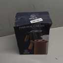 WOLFF - Thermal Coffee Carafe - 34oz / 1L Insulated Plastic Exterior Carafe for Hot or Cold Drinks - Leakproof Coffee and Tea Dispenser with Wood-like Handle and Glass Liner - Black, 34floz/1L