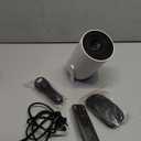 Mini Projector with WiFi and Bluetooth Built-in Apps Smart Projector Support 4K 1080P FHD 180 Adjustable Auto Keystone Compatibile with HDMI/TV Stick/Memory Stick/Laptop, White