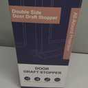MAGZO Door Draft Stopper, 36 Inch Adjustable Under Door Gap Filler, Fits 30'' - 36'' Bottom Widths, Seals Gaps up to 1.7", Soundproof Sweep Blocks Air, Noise, Light, Dust- Grey