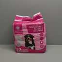 American Kennel Club Female Dog Wrap, Disposable Diapers with Wetness Indicator, Large, 50 Count (LG Waist Size 18 - 27 in)