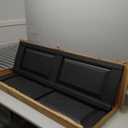 Builders Edge 14.75 in. W x 51 in. H Builders Edge, Standard Two Equal Panels, Raised Panel Shutters, Includes Matching Installation Spikes (Per Pair), 002 - Black