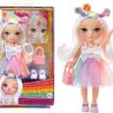 Rainbow High Littles  Opal Raine, Rainbow 5.5" Posable Small Doll with Purse, Magical Pet Unicorn, Girls Toy Gift, Kids Ages 4-12 Years (One Size)