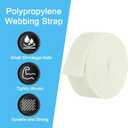 PATIKIL Webbing, Polypropylene Webbing Strap Heavy Webbing Roll Chair Straps for Indoor Outdoor Climbing DIY Crafting