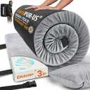 Memory Foam Camping Mattress, 3 Inch Portable Floor Mattress for Sleeping, Non-Slip Bottom, Washable Cover, Camping Sleeping Pad for Adults, Cot, Car & Guest Bed