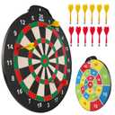 18 inch Magnetic Dart Board Set for Kids, Indoor Outdoor Game Dart Game with 12 Darts, Dartboard Toys Gifts for 8 9 10 11 12 Year Old Boys
