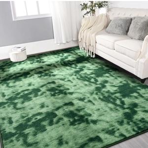 Large Ultra Soft Modern Area Rugs for Living Room Bedroom, 6x9 Feet Tie-Dyed Green Thickened Memory Foam Indoor Carpets, Non-Slip Comfy Rug for Boys Girls Nursery Room Home Decor Large Ultra Soft Modern Area Rugs for Living Room Bedroom, 6x9 Feet Tie-Dyed Green Thickened Memory Foam Indoor Carpets, Non-Slip Comfy Rug for Boys Girls Nursery Room Home Decor