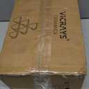 vicrays Coffee Mug Set, 12 Ounce, Set of 6, Ceramic Mug for Men, Women, Unique Glazed Mugs with Handle for Coffee, Tea, Milk, Cocoa, Cereal(blue)