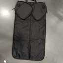 Halfday Convertible 2-in-1 Garment Duffel Weekender Bag 45L | Wrinkle-Free Travel, Hanging Suit Compartment, Shoe Pockets, Trolley Sleeve. Durable & Water-Resistant Carry-On, Shadow | Travel Duffels