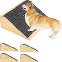 Non-Slip Dog Ramp, 4-Pack Low-Angle Pet Stair Ramp for Small Dogs & Cats for Any Staircase, Gentle Steps Stair Assist for Elderly, Injured Pets