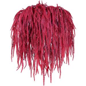 Suncalla 12 Pcs Amaranthus Artificial Flower Faux Amaranthus Hanging Plants for Wedding Arch DIY Bouquet Garland Preserved Wisteria Floral Arrangement Photo Props Party Supplies (Red,24 Inch)